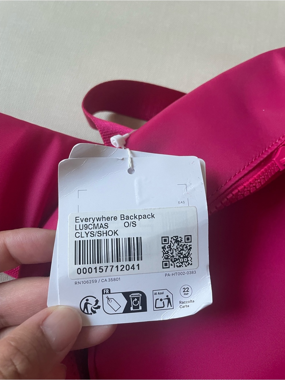 Lululemon Everywhere Backpack 22L - Calypso Pink - Picture 7 of 12